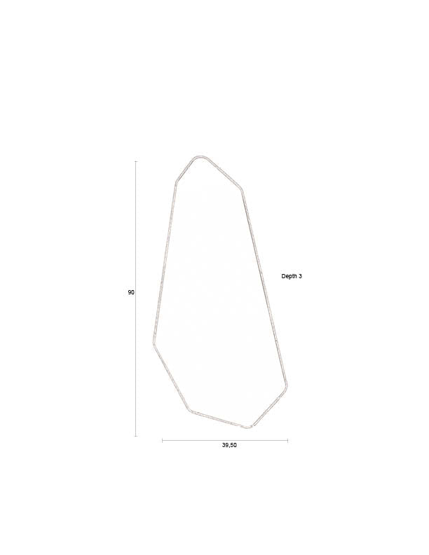 Dutchbone Basil Asymmetrical Wall Mirror